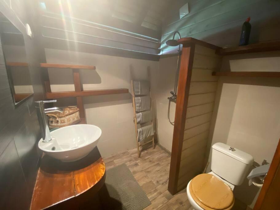 Ti Zaboka Chalet , Spa Privatif Les Abymes Exteriör bild